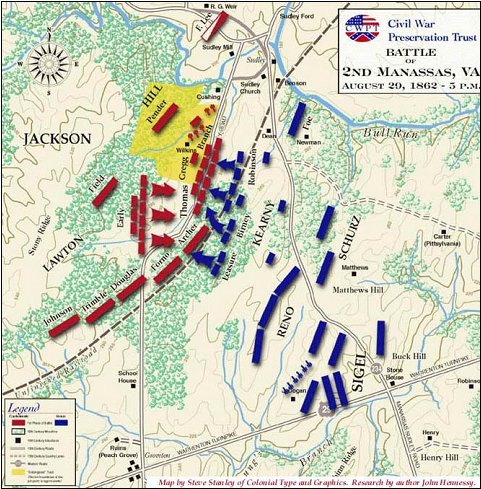 Second Manassas map