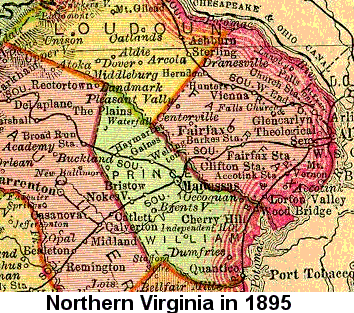 Northern Virginia in 1895