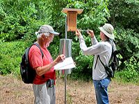 Bluebird nesting box at Merrimac Farm.