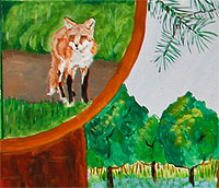 A piece of the mural
