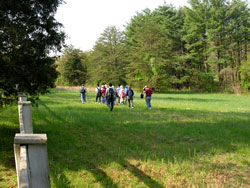 Students investigate local ecosystems.