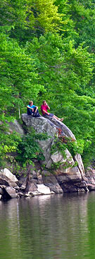 Taking a break along the Occoquan Reservoir