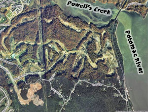 Aerial of the north side of Cherry Hill in 2008