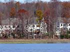 Townhouses along Powell's Creek, view from the Cherry Hill Peninsula in 2002